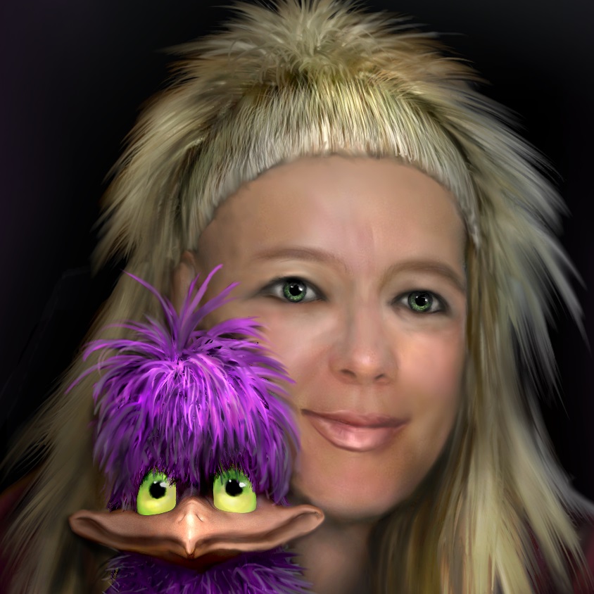 Hiker crossing a rocky stream